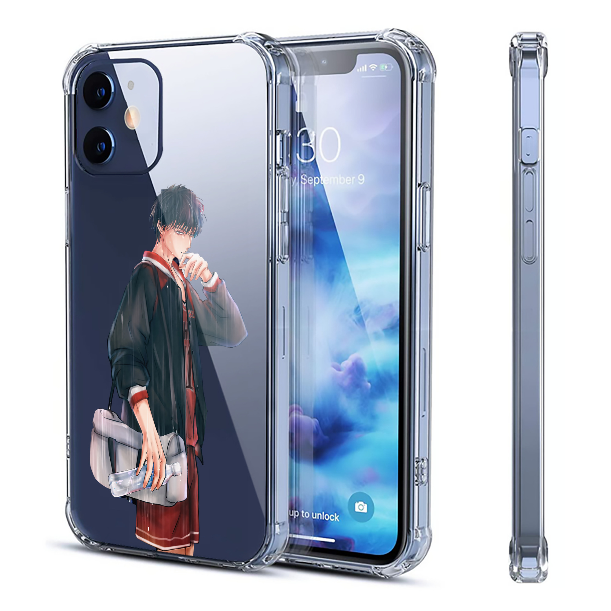 （画像用） SLAM DUNK／スラムダンク 【iPhone 12シリーズ対応】透明スマホケース（クリアソフトケース）